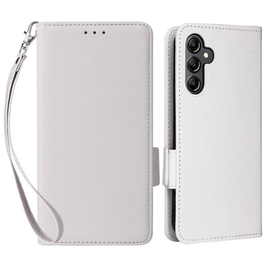 For Samsung Galaxy A15 4G / 5G Wallet Case PU Leather Litchi Texture Phone Stand Cover