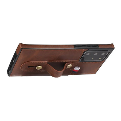 For Samsung Galaxy Note20 Ultra 5G / Note20 Ultra Cell Phone Case Anti-drop Kickstand Cover with Card Holder