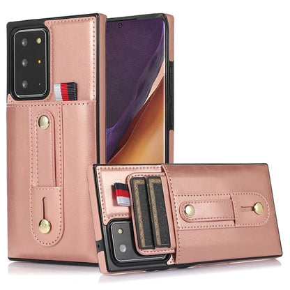 For Samsung Galaxy Note20 Ultra 5G / Note20 Ultra Cell Phone Case Anti-drop Kickstand Cover with Card Holder