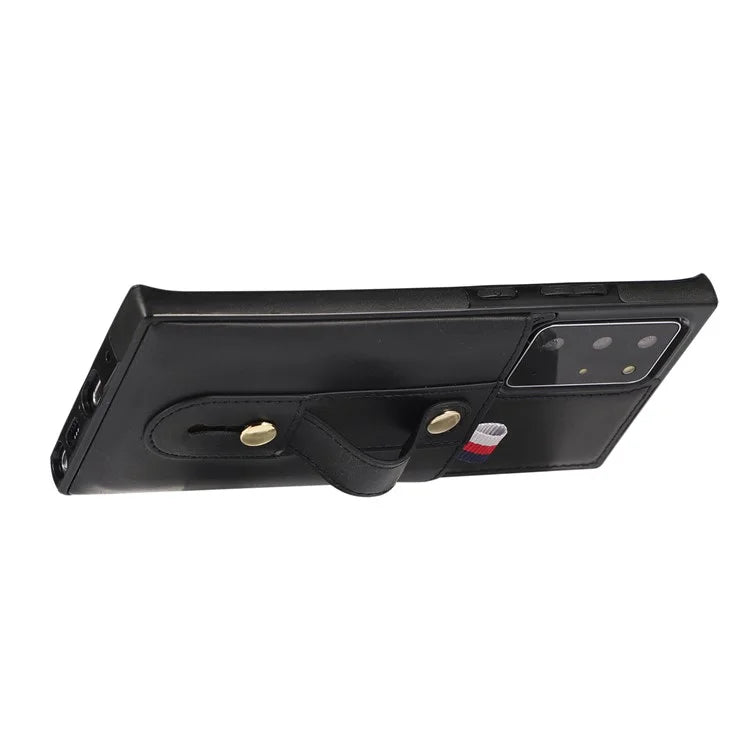For Samsung Galaxy Note20 Ultra 5G / Note20 Ultra Cell Phone Case Anti-drop Kickstand Cover with Card Holder