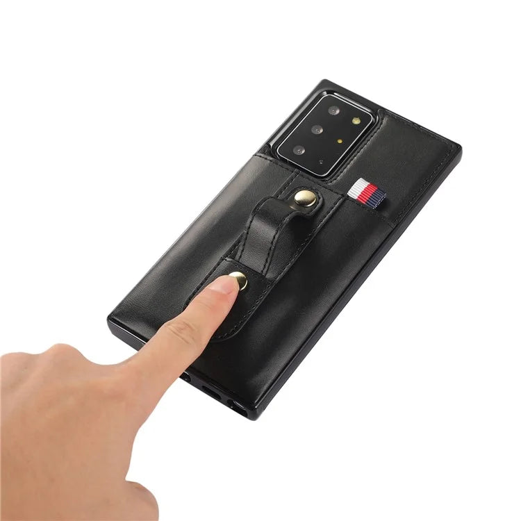 For Samsung Galaxy Note20 Ultra 5G / Note20 Ultra Cell Phone Case Anti-drop Kickstand Cover with Card Holder