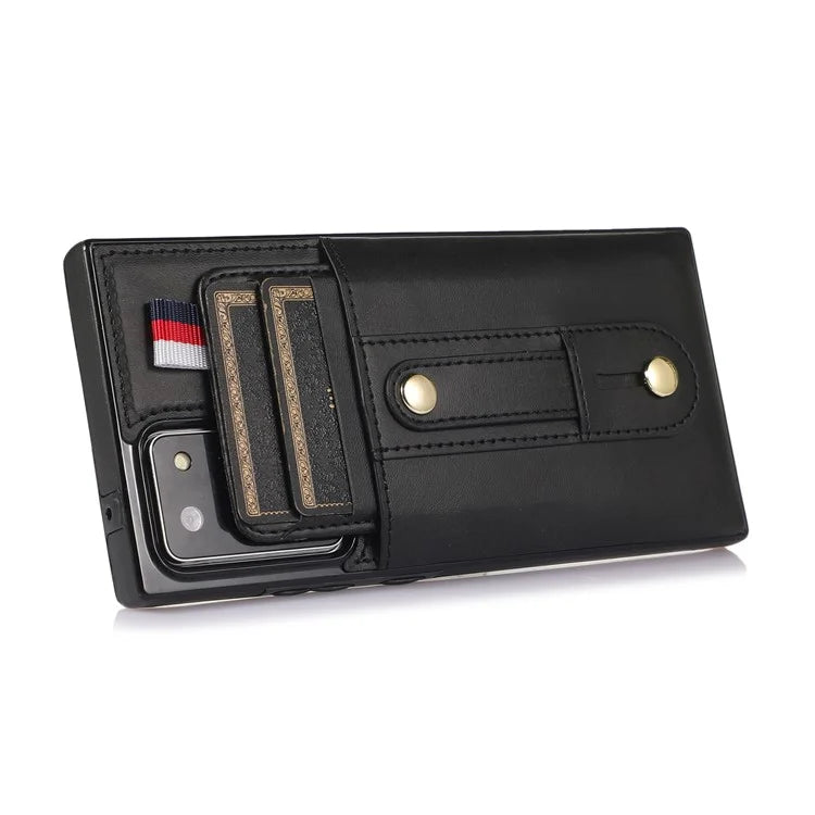 For Samsung Galaxy Note20 Ultra 5G / Note20 Ultra Cell Phone Case Anti-drop Kickstand Cover with Card Holder
