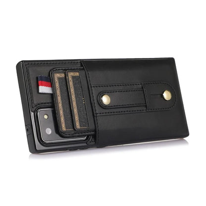 For Samsung Galaxy Note20 Ultra 5G / Note20 Ultra Cell Phone Case Anti-drop Kickstand Cover with Card Holder