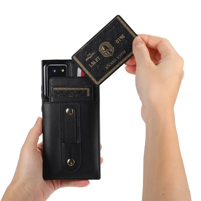For Samsung Galaxy Note20 Ultra 5G / Note20 Ultra Cell Phone Case Anti-drop Kickstand Cover with Card Holder