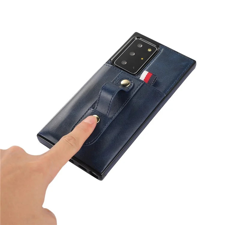 For Samsung Galaxy Note20 Ultra 5G / Note20 Ultra Cell Phone Case Anti-drop Kickstand Cover with Card Holder