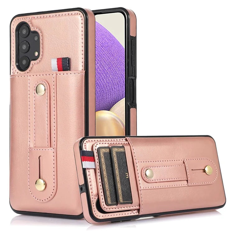 For Samsung Galaxy A52 4G / 5G / A52s 5G Phone Case PU Leather+TPU Cover with Card Slots