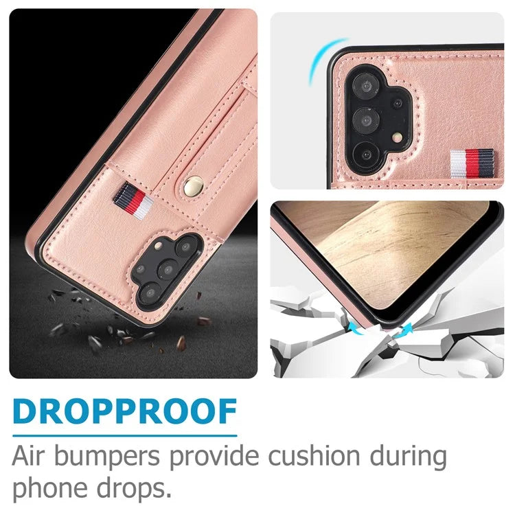 For Samsung Galaxy A52 4G / 5G / A52s 5G Phone Case PU Leather+TPU Cover with Card Slots