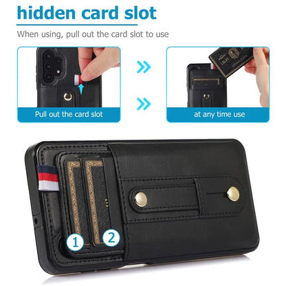 For Samsung Galaxy A52 4G / 5G / A52s 5G Phone Case PU Leather+TPU Cover with Card Slots