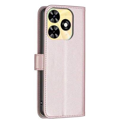 BINFEN COLOR BF17 For Transsion Infinix Smart 8 4G Leather Cover Viewing Stand Wallet Phone Case
