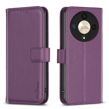 BINFEN COLOR BF17 For Honor X9b 5G / Magic6 Lite 5G Leather Case Wallet Protective Cover