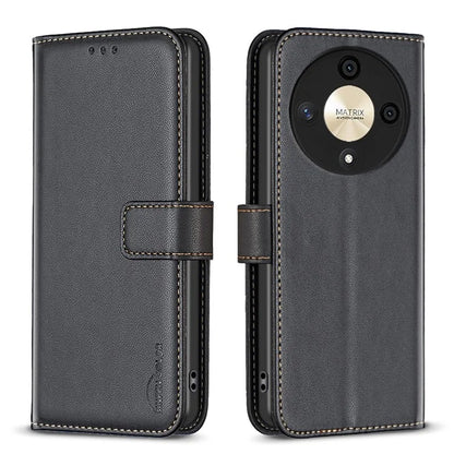 BINFEN COLOR BF17 For Honor X9b 5G / Magic6 Lite 5G Leather Case Wallet Protective Cover