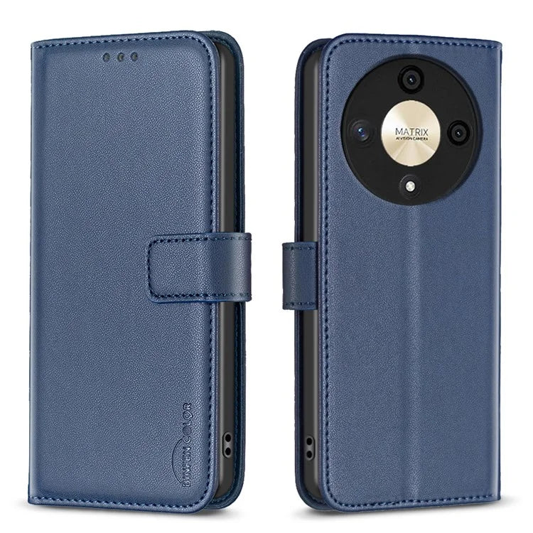 BINFEN COLOR BF17 For Honor X9b 5G / Magic6 Lite 5G Leather Case Wallet Protective Cover