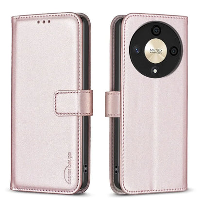 BINFEN COLOR BF17 For Honor X9b 5G / Magic6 Lite 5G Leather Case Wallet Protective Cover