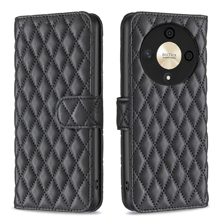BINFEN COLOR BF Style-14 For Honor X9b 5G / Magic6 Lite 5G Leather Phone Case with Stand Wallet