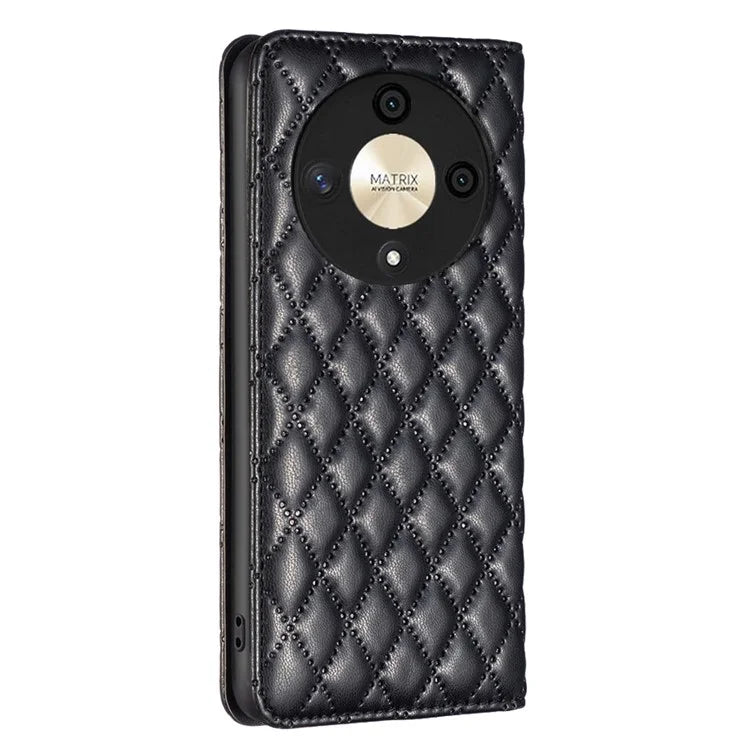BINFEN COLOR BF Style-16 For Honor X9b 5G / Magic6 Lite 5G Leather Case Card Slot Stand Phone Cover