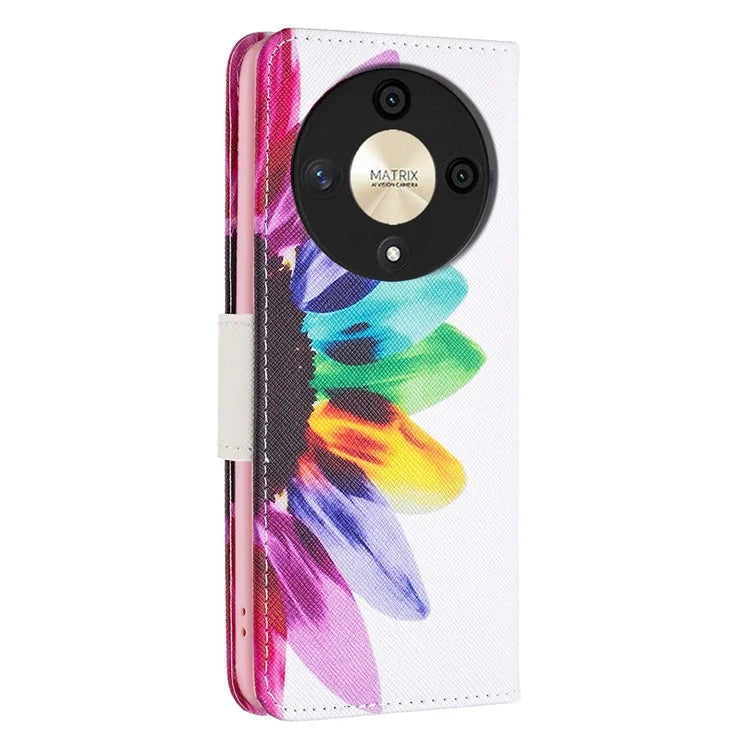 For Honor X9b 5G / Magic6 Lite 5G Case Wallet Pattern PU Leather Flip Phone Cover