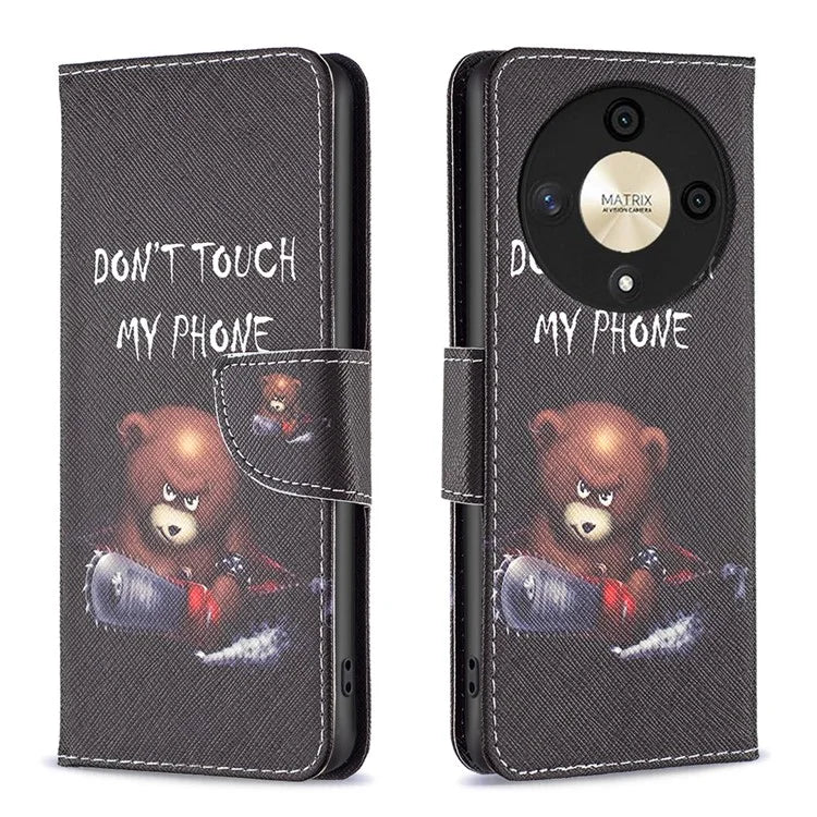 For Honor X9b 5G / Magic6 Lite 5G Case Wallet Pattern PU Leather Flip Phone Cover