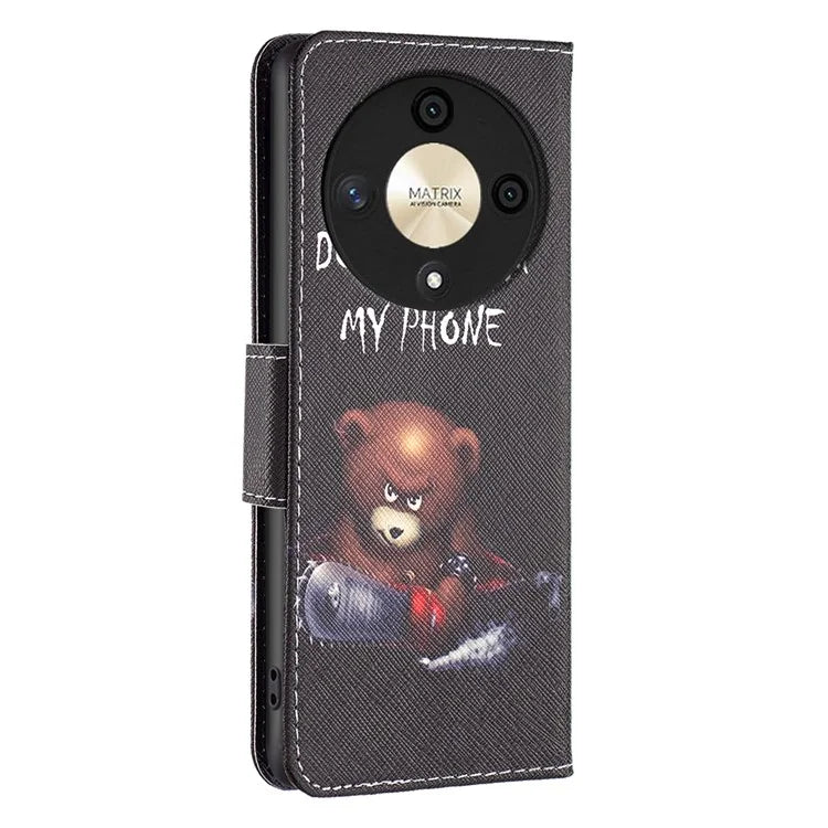 For Honor X9b 5G / Magic6 Lite 5G Case Wallet Pattern PU Leather Flip Phone Cover