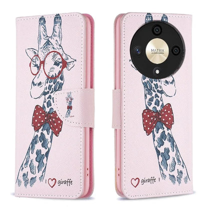 For Honor X9b 5G / Magic6 Lite 5G Case Wallet Pattern PU Leather Flip Phone Cover