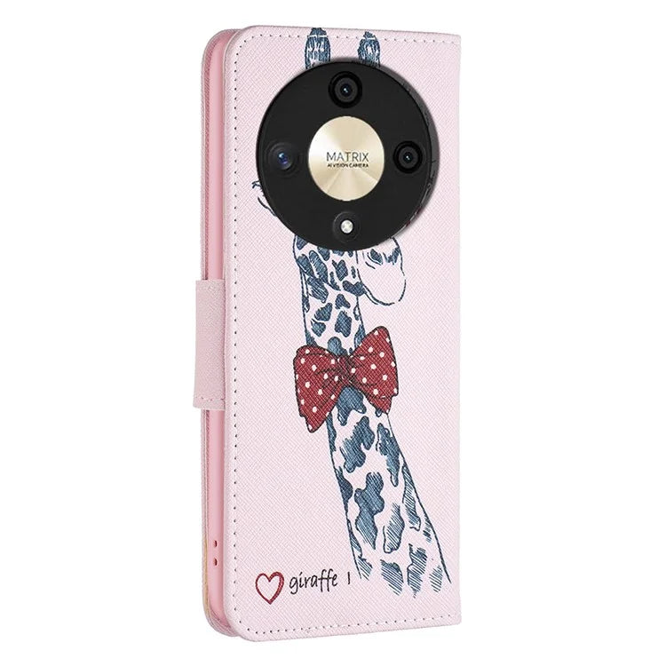 For Honor X9b 5G / Magic6 Lite 5G Case Wallet Pattern PU Leather Flip Phone Cover