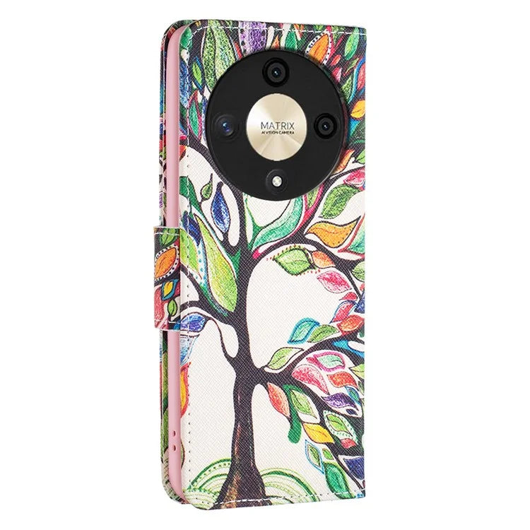 For Honor X9b 5G / Magic6 Lite 5G Case Wallet Pattern PU Leather Flip Phone Cover
