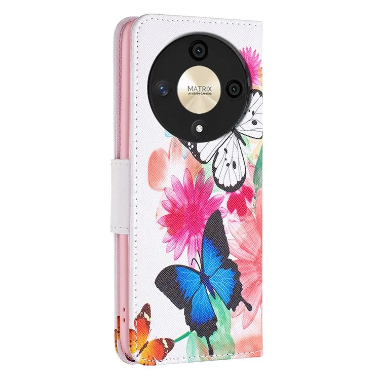For Honor X9b 5G / Magic6 Lite 5G Case Wallet Pattern PU Leather Flip Phone Cover