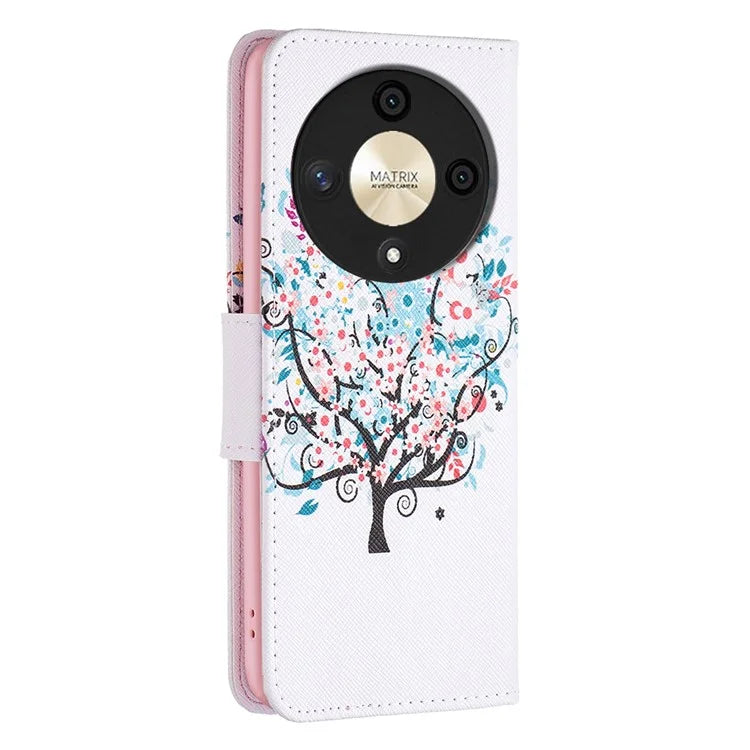 For Honor X9b 5G / Magic6 Lite 5G Case Wallet Pattern PU Leather Flip Phone Cover