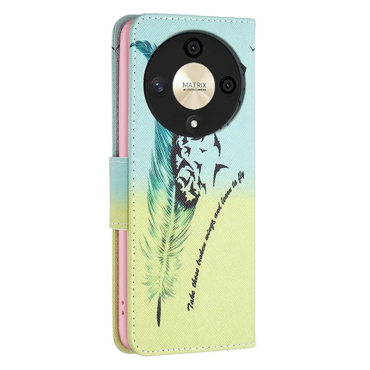 For Honor X9b 5G / Magic6 Lite 5G Case Wallet Pattern PU Leather Flip Phone Cover