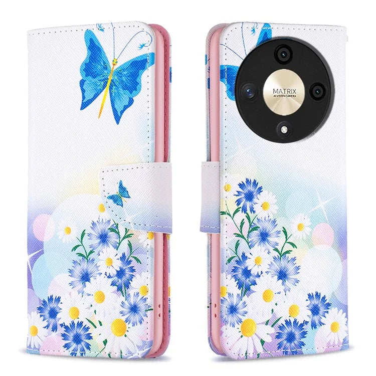 For Honor X9b 5G / Magic6 Lite 5G Case Wallet Pattern PU Leather Flip Phone Cover