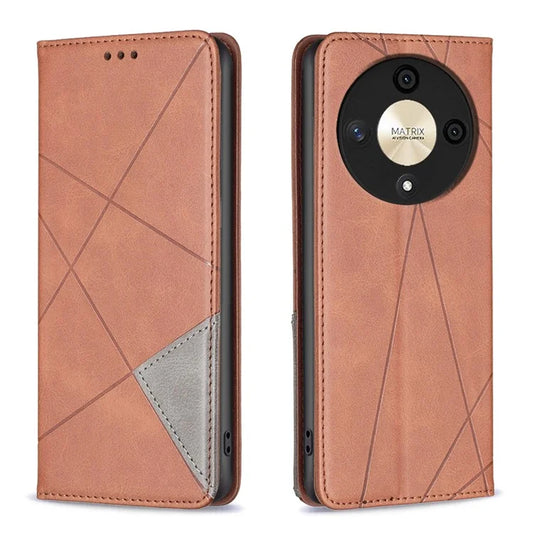 For Honor X9b 5G / Magic6 Lite 5G Leather Case Magnetic Closing Phone Cover with Card Slots