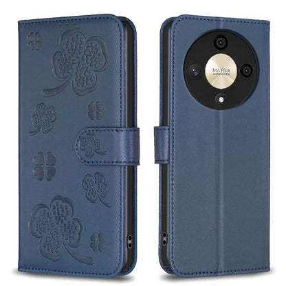 For Honor X9b 5G / Magic6 Lite 5G Case Wallet Leather Case Imprinted Clover Pattern