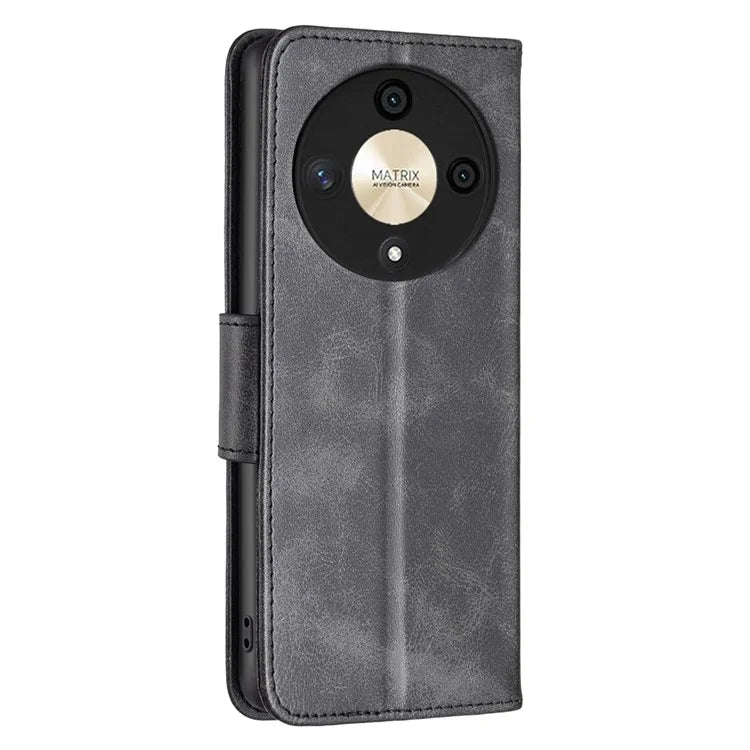 For Honor X9b 5G / Magic6 Lite 5G Case Solid Color Leather Wallet Phone Cover