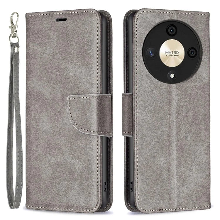 For Honor X9b 5G / Magic6 Lite 5G Case Solid Color Leather Wallet Phone Cover