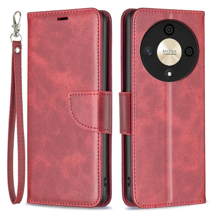 For Honor X9b 5G / Magic6 Lite 5G Case Solid Color Leather Wallet Phone Cover