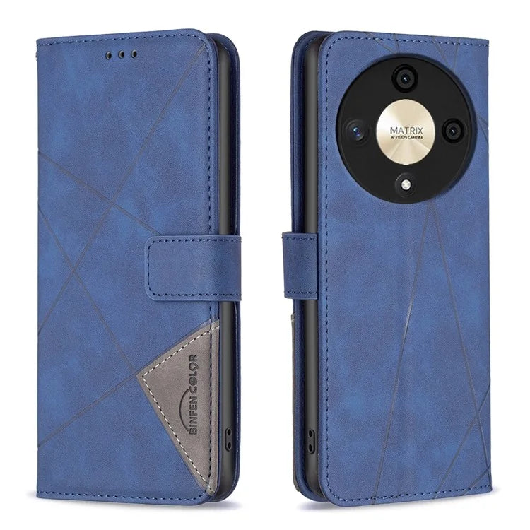 BINFEN COLOR BF05 For Honor X9b 5G / Magic6 Lite 5G Wallet Case Imprinted Leather Cover