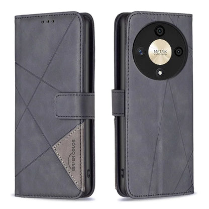 BINFEN COLOR BF05 For Honor X9b 5G / Magic6 Lite 5G Wallet Case Imprinted Leather Cover