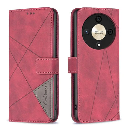 BINFEN COLOR BF05 For Honor X9b 5G / Magic6 Lite 5G Wallet Case Imprinted Leather Cover