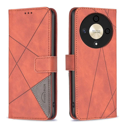 BINFEN COLOR BF05 For Honor X9b 5G / Magic6 Lite 5G Wallet Case Imprinted Leather Cover