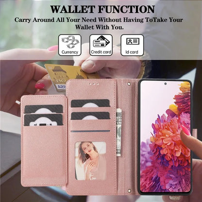 For Samsung Galaxy S20 FE 4G / S20 FE 5G / S20 Lite / S20 FE 2022 Case Leather Wallet Phone Cover with Mirror