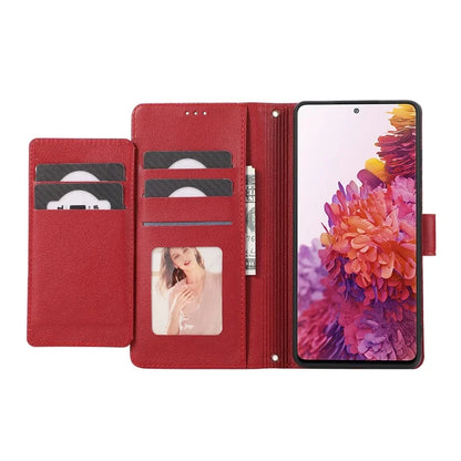 For Samsung Galaxy S20 FE 4G / S20 FE 5G / S20 Lite / S20 FE 2022 Case Leather Wallet Phone Cover with Mirror