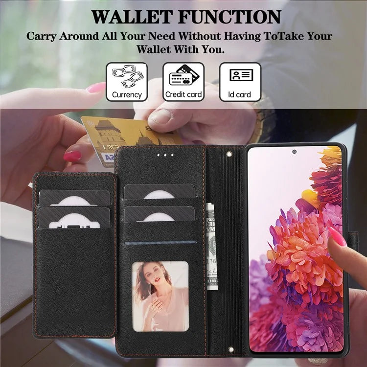 For Samsung Galaxy S20 FE 4G / S20 FE 5G / S20 Lite / S20 FE 2022 Case Leather Wallet Phone Cover with Mirror