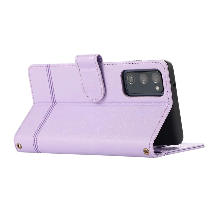 For Samsung Galaxy S20 FE 4G / S20 FE 5G / S20 Lite / S20 FE 2022 Case Leather Wallet Phone Cover with Mirror