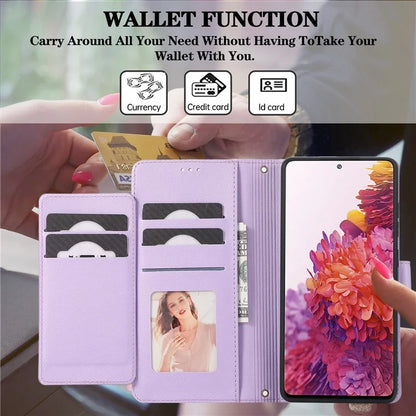 For Samsung Galaxy S20 FE 4G / S20 FE 5G / S20 Lite / S20 FE 2022 Case Leather Wallet Phone Cover with Mirror
