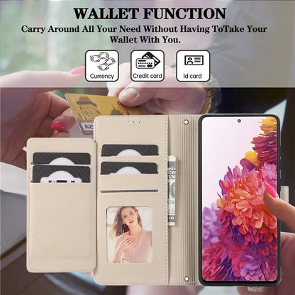 For Samsung Galaxy S20 FE 4G / S20 FE 5G / S20 Lite / S20 FE 2022 Case Leather Wallet Phone Cover with Mirror