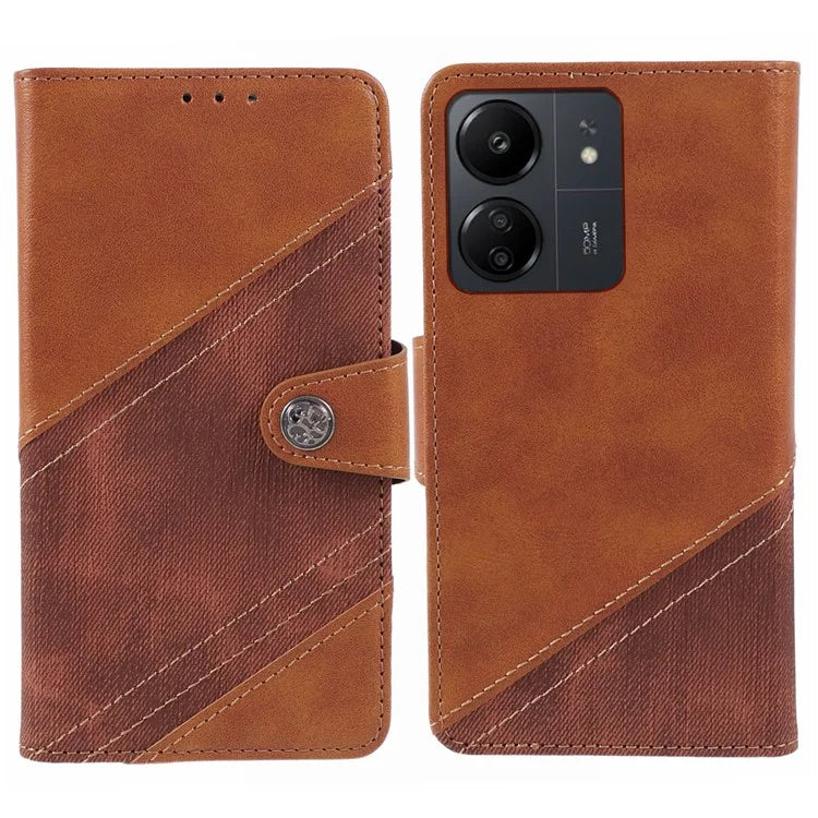 For Xiaomi Redmi 13C 4G / Poco C65 4G Phone Case Dustproof TPU+PU Leather Mobile Cover Shell Wallet