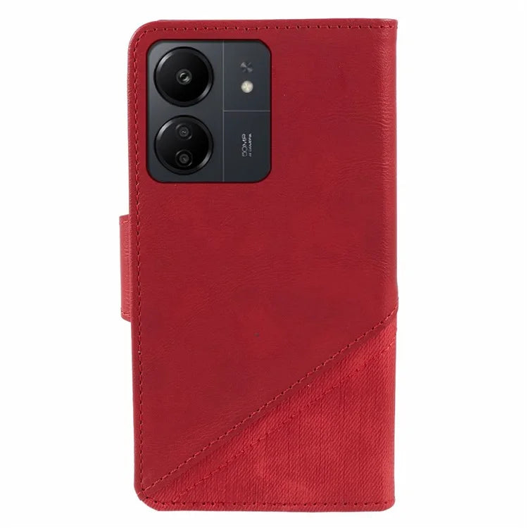 For Xiaomi Redmi 13C 4G / Poco C65 4G Phone Case Dustproof TPU+PU Leather Mobile Cover Shell Wallet