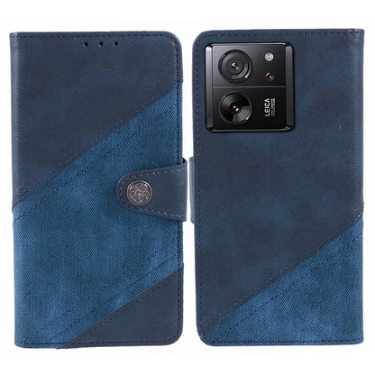 For Xiaomi 13T / 13T Pro / Redmi K60 Ultra Case Splicing Color Wallet PU Leather Phone Stand Cover