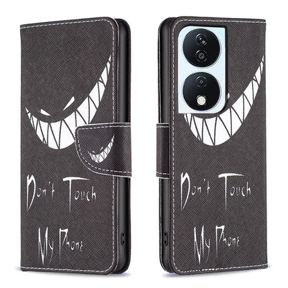 For Honor X7b 4G PU Leather Magnetic Flip Cover Pattern Wallet Phone Case