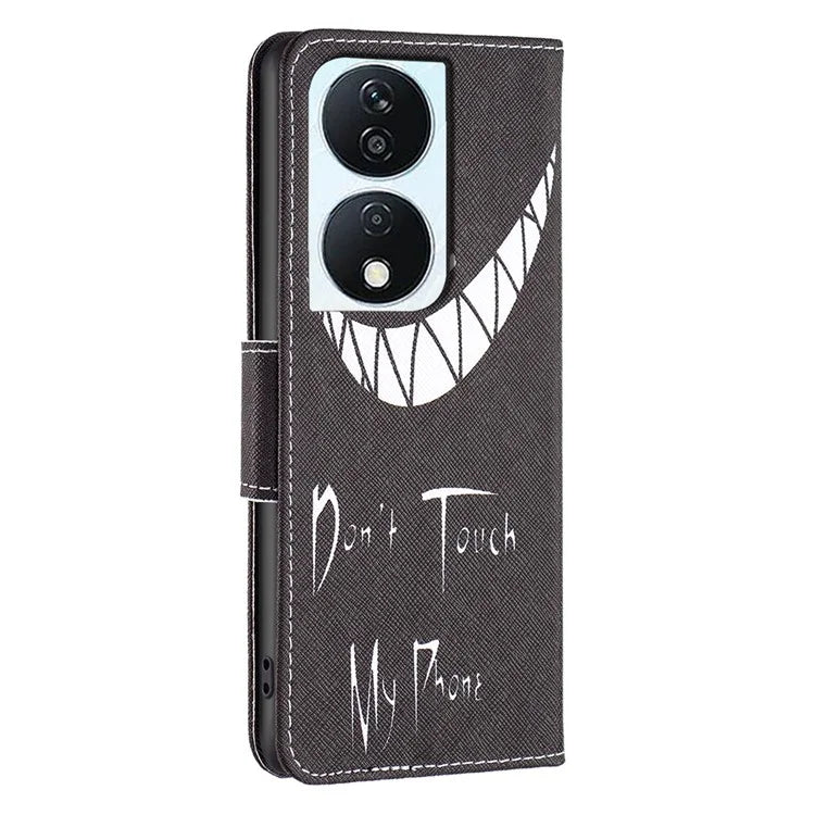 For Honor X7b 4G PU Leather Magnetic Flip Cover Pattern Wallet Phone Case