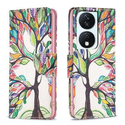 For Honor X7b 4G PU Leather Magnetic Flip Cover Pattern Wallet Phone Case